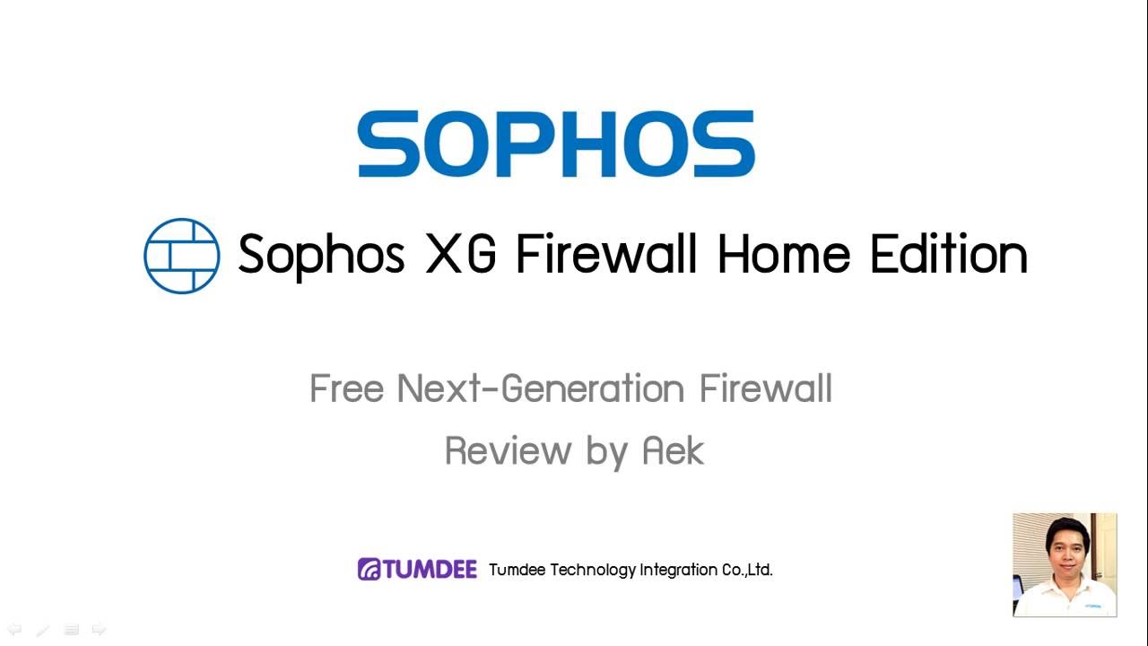 sophos home firewall free